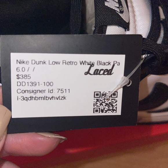 Nike Dunk Low Retro white and black Pandas Size 6 - Picture 6 of 9